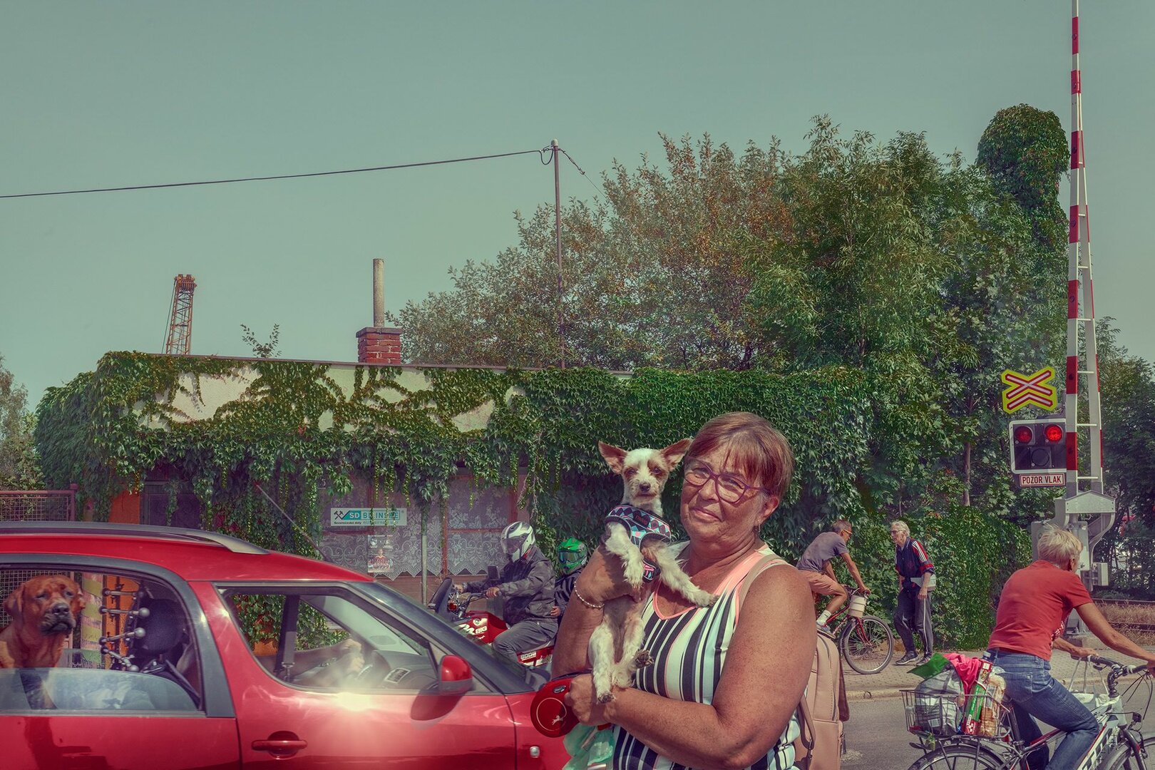 Najděte sebe a svého psa na fotografiích Evy Bystrianské v ulicích Broumova