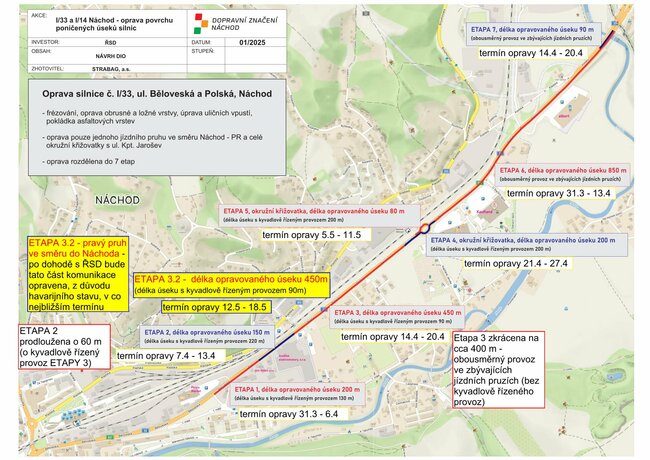 Hrozí další dopravní komplikace v Náchodě