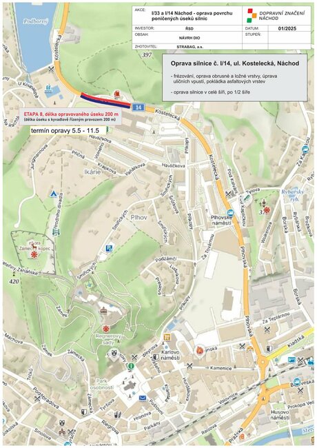 Hrozí další dopravní komplikace v Náchodě