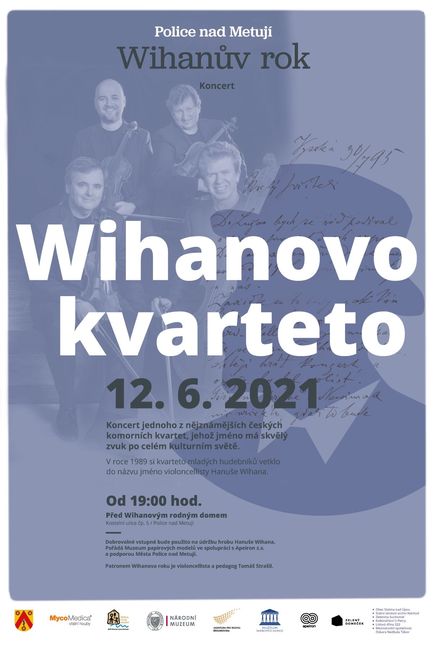Wihanův rok vyvrcholí ojedinělým koncertem Wihanova kvarteta