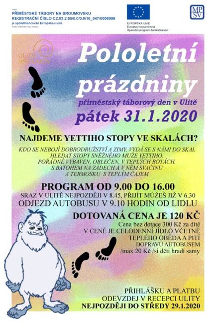 Nabídka akcí na Broumovsku pro víkend od 31. ledna do 2. února