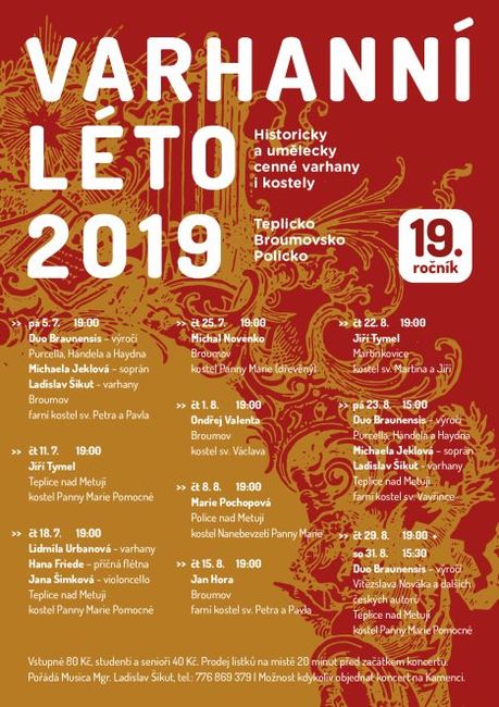 Nabídka akcí na Broumovsku pro víkend od 26. do 28. července