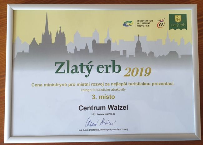 V celostátní soutěži Zlatý erb uspělo Centrum Walzel