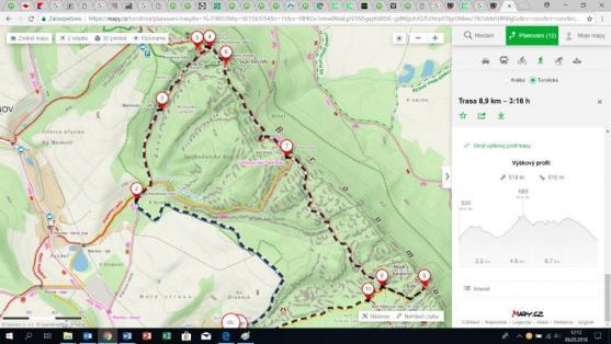Od Suchodolské Niagáry Kovářovou roklí na Modrý kámen