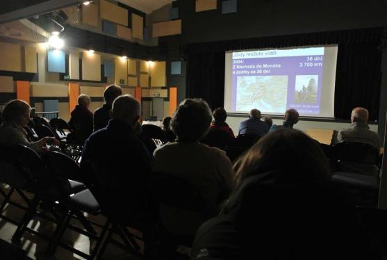 O zážitcích z cesty na lehokole napříč Polskem v infocentru vyprávěl Martin Adámek 