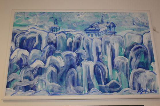 Medailon amatérského malíře Milana Vašáka 