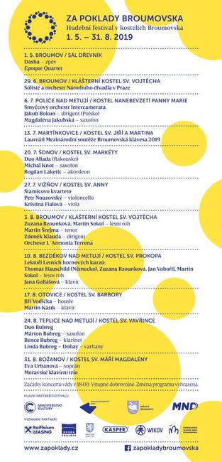 Festival Za poklady Broumovska se letos rozkročí do zahraničí a vrací se ke kořenům