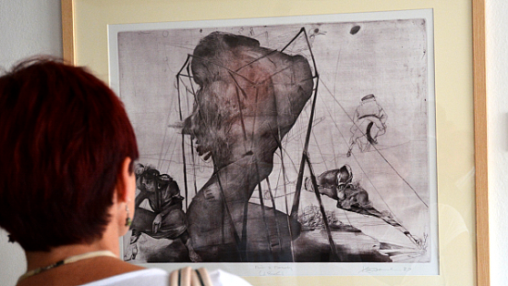 Rytíř Řádu umění a literatury vystavuje v Polici nad Metují