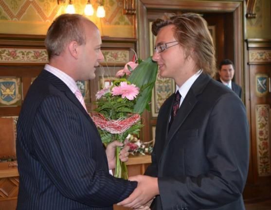 David Novotný převzal v Náchodě mimořádné ocenění za šíření dobrého jména města