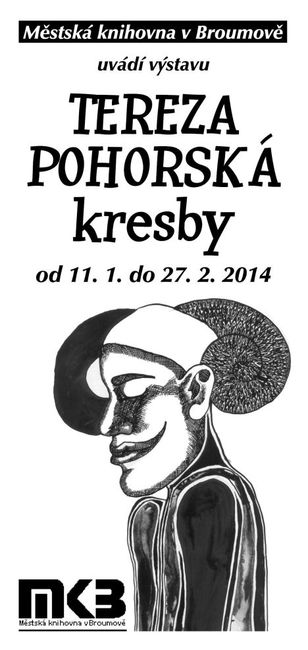 V čítárně Městské knihovny v Broumově vystavuje Tereza Pohorská 