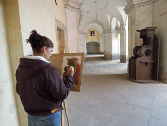 Výstava děl účastníků Výtvarného workshopu 