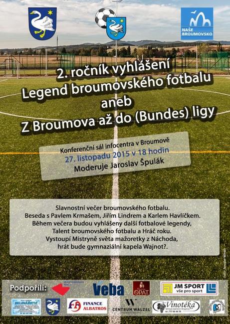 Hráčem roku se stal Jan Kotyza. On, legendy a talenti budou oceněni na pátečním slavnostním večeru broumovského fotbalu