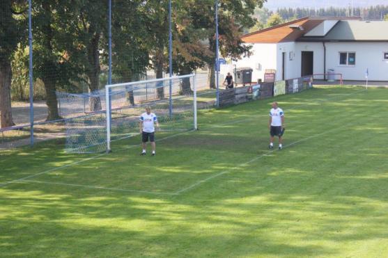 Česká fotbalová reprezentace s trenérem Radkem Bejblem měla soustředění v Broumově 