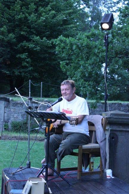 Při koncertě Vladimíra Merty si zahrál i desetiletý Jiří Rambousek 