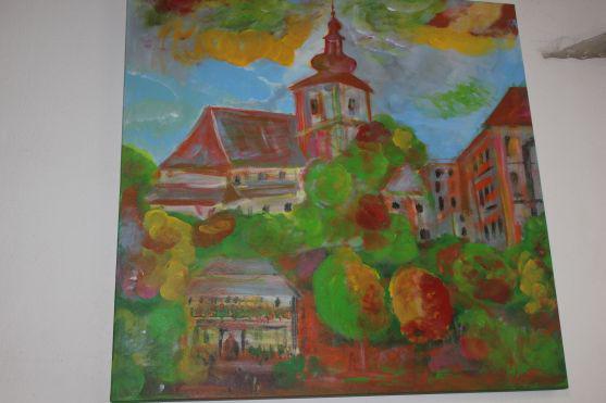 Medailon amatérského malíře Milana Vašáka 