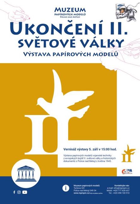 V Muzeu papírových modelů výstavou připomenou ukončení 2. světové války 