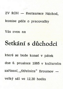 Nostalgická vzpomínka na Městský hotel v Broumově