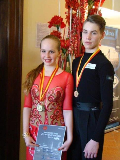 Josef Prouza a Nela Hoffmannová se stali mistry východních Čech ve společenských tancích