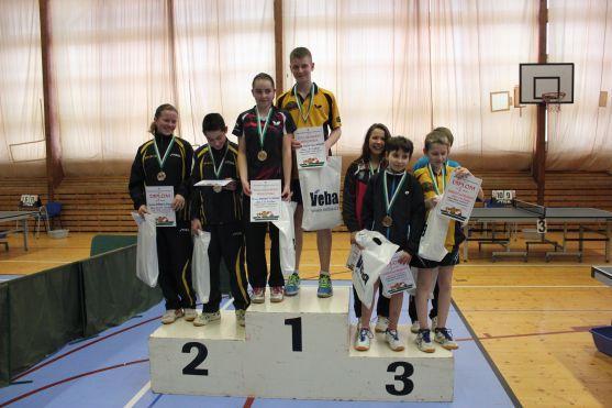 V Broumově hrálo stolní tenis šest hráčů a hráček z první stovky českého žebříčku