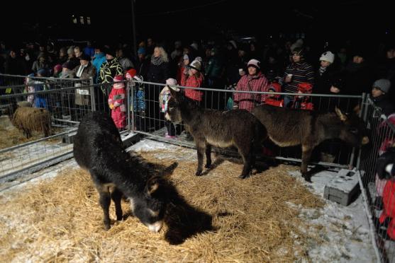 Broumovské náměstí ožilo díky živému betlému