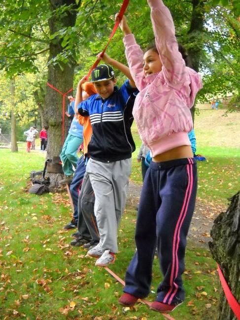 Sportovní dopoledne v broumovské Alejce