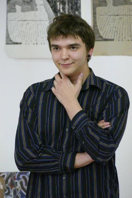 V Zeleném domečku v Polici nad Metují představuje svou tvorbu výtvarník Lukáš Cinkanič 