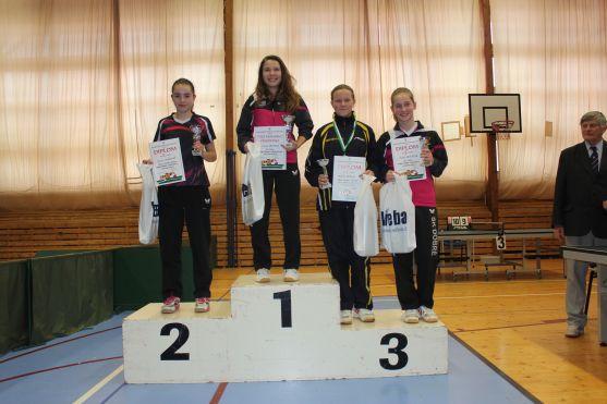 V Broumově hrálo stolní tenis šest hráčů a hráček z první stovky českého žebříčku