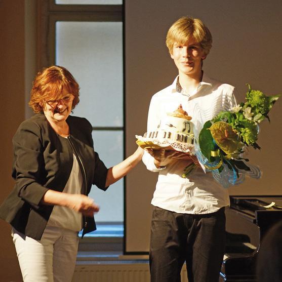 Matyáš Novák v Kreslírně bývalého klášterního gymnázia v Broumově 