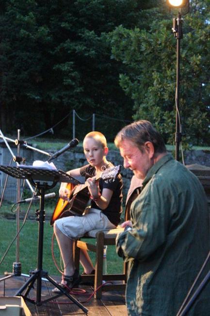 Při koncertě Vladimíra Merty si zahrál i desetiletý Jiří Rambousek 