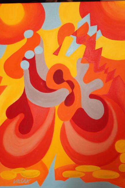 Medailon amatérského malíře Milana Vašáka 