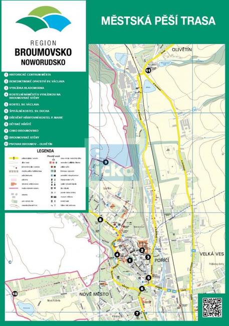 V Broumově vznikla městská pěší trasa