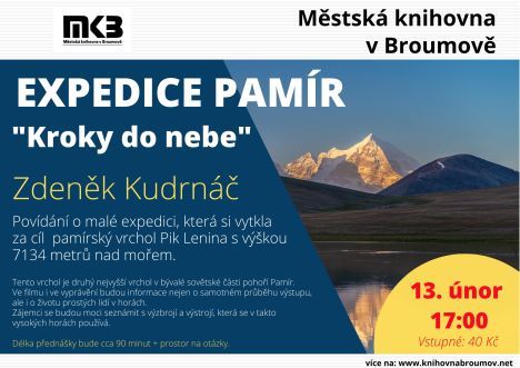 Nabídka akcí na Broumovsku pro víkend od 14. do 16. února