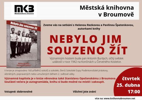 Nabídka akcí na Broumovsku pro víkend od 26. do 28. dubna