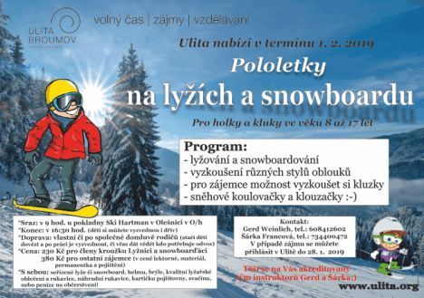 Nabídka akcí na Broumovsku pro víkend od 1. do 3. února