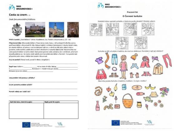 MAS Broumovsko+ vytvořila pracovní listy, brožuru pro školy a rozšířila webovou aplikaci EDUmapa o území Broumovska
