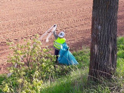 Skauti opět uklízeli les kolem silnice přes Pasa