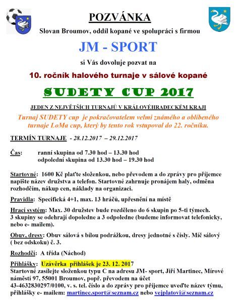 Nabídka akcí na Broumovsku na poslední čtyři dny roku 2017