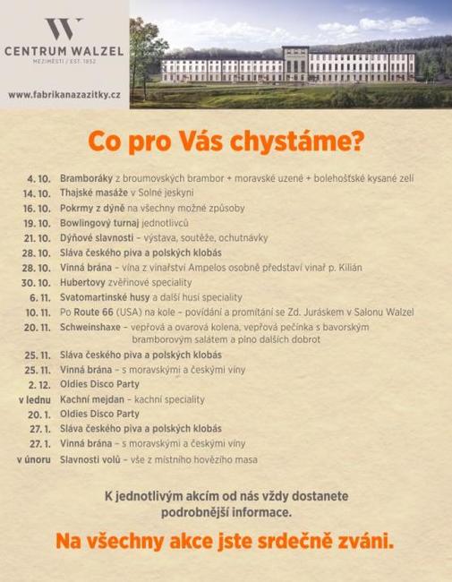 Nabídka akcí na Broumovsku pro víkend od 20. do 22. října