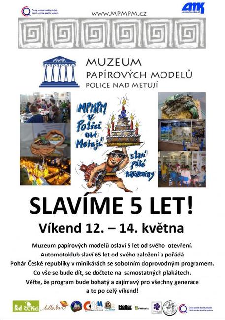 Muzeum papírových modelů slaví o víkendu své páté narozeniny