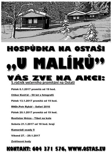 Nabídka akcí na Broumovsku pro víkend od 6. do 8. ledna