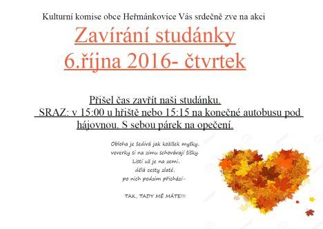 Nabídka akcí na Broumovsku pro víkend od 7. do 9. října