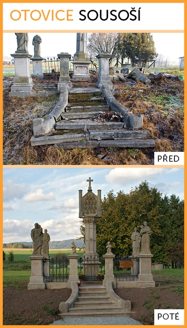 Otovické sousoší je v popředí hlasování o nejlepší proměně roku 2014