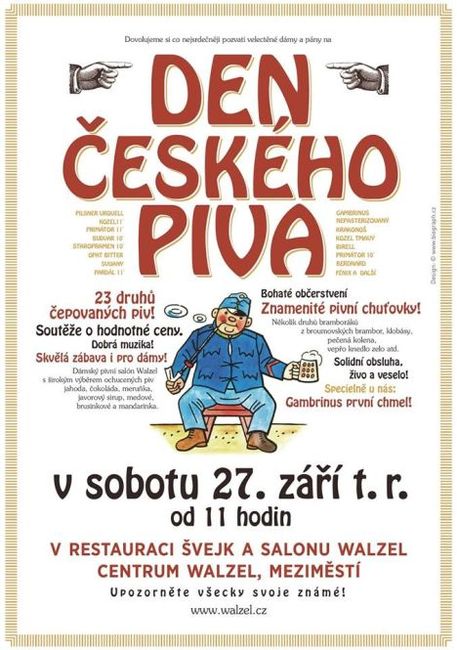 V Centru Walzel se v sobotu bude točit 23 druhů piv