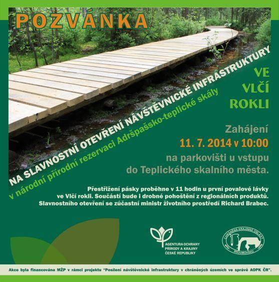 Vlčí roklí po nových povalových chodnících