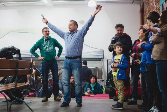 Na slavnostech piva a klobás v Centru Walzel natáčela polská Telewizja Wałbrzych