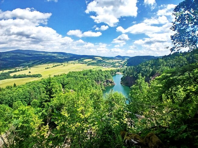 Chladivé Kamínky na polské straně Javořích hor