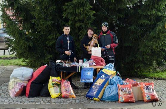 Vánoční běh Broumovem podpořil psí útulek