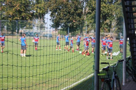 Česká fotbalová reprezentace s trenérem Radkem Bejblem měla soustředění v Broumově 