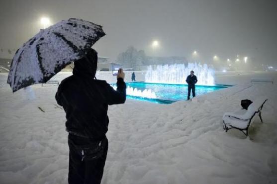 O sněhové kalamitě v chorvatském Záhřebu informuje pravidelná čtenářka Našeho Broumovska