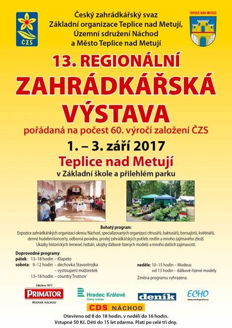 Nabídka akcí na Broumovsku pro víkend od 1. do 3. září 